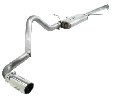 afe machforce xp exhaust cat-back 3in ss-409 w/ polished tip 97-03 ford f-150 v8 4.6/5.4l 49-43043-p