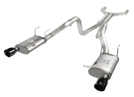 afe machforce xp cat-back exhaust 3in ss w/ black tips 11-14 ford mustang gt v8 5.0l 49-43049-b