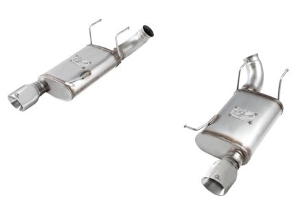 afe machforce xp exhaust 11-14 ford mustang gt v8-5.0l 3in. ss axle-back w/polished tips 49-43052-p
