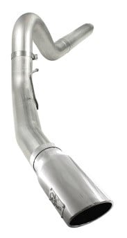 afe machforce xp 5in dpf-back stainless steel exh sys, polished tip,ford diesel trucks 08-10 v8-6.4l 49-43054-p