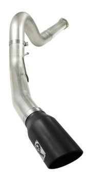 afe machforce xp 5in dpf-back stainless steel exhaust , blk,ford diesel trucks 11-14 v8-6.7l td 49-43055-b