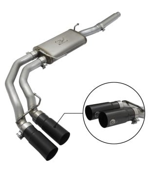 afe rebel exhausts cat-back ss ford f-150 04-08 v8 4.6/5.4l w/ black tips 49-43079-b