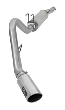 afe machforce xp 2017 ford superduty f-250/f-350 v8 6.2l cc/lb cat-back ss 4in. exhaust system 49-43086-p