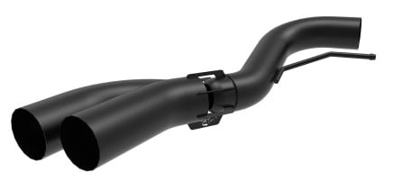 afe rebel dpf-back 409 ss exhaust system w/dual black tips 18-19 ford f-150 v6 3.0l (td) 49-43108-b