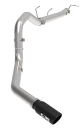 afe apollo gt series 3-1/2in 409 ss axle-back exhaust 17-20 ford f-250/f-350 black tips w/o muffler 49-43116nm-b