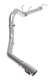 afe apollo gt series 3-1/2in 409 ss axle-back exhaust 17-20 ford f-250/f-350 polished tip no muffler 49-43116nm-p