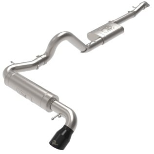 afe apollo gt 3in 409 ss cat-back exhaust 2021 ford bronco l4-2.3l (t)/v6-2.7l (tt) w/ black tip 49-43136-b