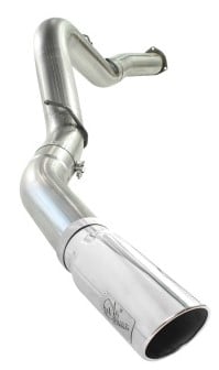 afe machforce xp exhaust 5in dpf-polished, gm diesel trucks 07.5-10 v8-6.6l 9(td) lmm 49-44040-p