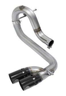 afe rebel series dpf-back 3in side exit ss exhaust w/ ic black tip 2016 gm colorado/canyon 2.8l (td) 49-44065-b
