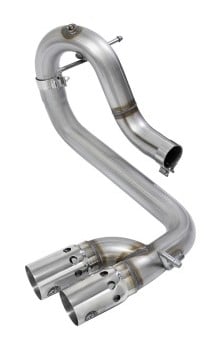 afe rebel series dpf-back 3in side exit ss exhaust w/ ic polished tips 2016 gm colorado/canyon 2.8l 49-44065-p