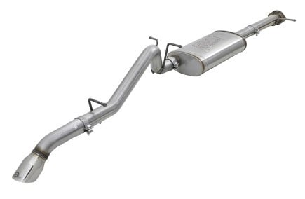 afe mach force-xp hi-tuck 3in. 409 ss c/b exhaust 15-18 gm colorado l4-2.5l/v6-3.6l - polished tip 49-44099-p