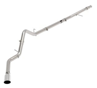 afe large bore-hd 3in 409ss dpf-back 20-21 gm trucks l6-3.0l (td) lm2 - polished tip 49-44128-p