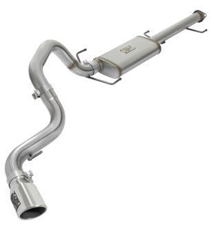 afe mach force xp 3in ss cat-back single side exit exhaust w/polished tips 07-14 toyota fj cruiser 49-46003-1p