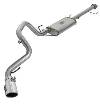 afe mach force xp 2.5in ss cat-back single side exit exhaust w/polished tips 07-14 toyota fj cruiser 49-46027-p