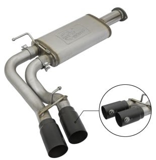 afe rebel exhausts cat-back ss 16 toyota tacoma v6-3.5l w/ black tips 49-46032-b