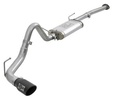 afe mach force-xp 2-1/2in 304 ss cat-back exhaust w/black tips 2016+ toyota tacoma l4-2.7l / v6-3.5l 49-46042-b