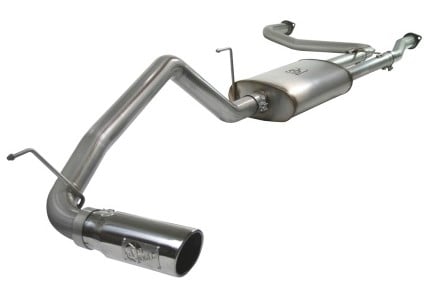 afe machforce xp exhaust cat-back 2.5/3in ss-409 w/ polished tip 04-12 nissan titan v8 5.6l 49-46102-p