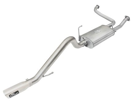 afe machforce xp exhaust cat-back 2.5/3in ss-409 w/ polished tip 05-15 nissan xterra v6 4.0l 49-46110-p