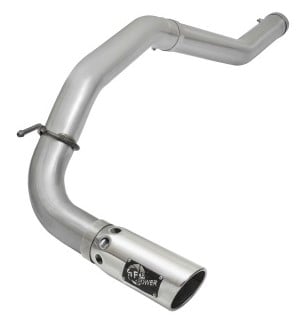 afe large bore hd exhausts 4in dpf-back ss-409 2016 nissan titan xd v8-5.0l cc/sb (td) 49-46113-p
