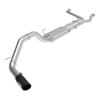 afe machforce xp exhausts cat-back ss-409 nissan titan xd 16-19 v8-5.6l - black 49-46135-b
