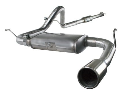 afe machforce xp exhausts cat-back ss-409 exh cb jeep wrangler jk 3.8l 07-11 (4 dr) 49-46206