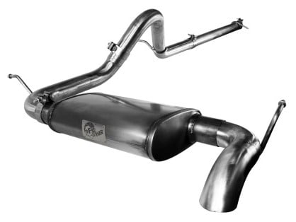 afe machforce xp exhausts cat-back ss-409 exh cb jeep wrangler jk 3.8l 07-11 (2 dr) ht 49-46208