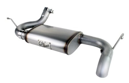afe machforce xp 07-17 jeep wrangler v6-3.6/3.8l 409 ss 2.5in axle-back exhaust 49-46219