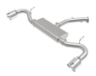 afe takeda series 2.5in 409 ss axle-back exhaust system polished 18-20 hyundai elantra gt l4-1.6l(t) 49-47016-p