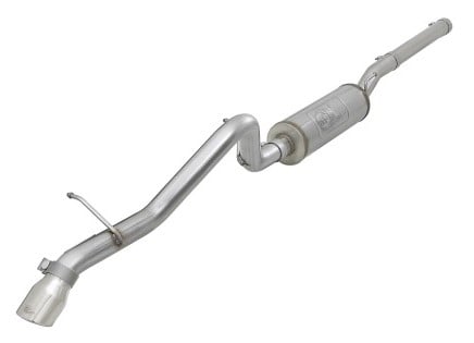 afe mach force-xp 2.5in 409ss hi-tuck cat-back exhaust w/polished tip 07+ jeep wrangler jk 3.6l/3.8l 49-48057-p