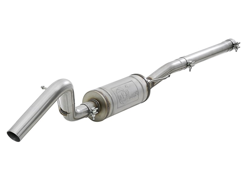 afe mach force-xp 2.5in 409 ss mid-pipe w/ muffler 2007+ jeep wrangler (jk) v6 3.6l/3.8l 49-48063