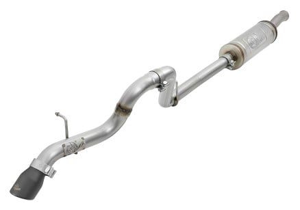 afe mach force-xp 2.5in 409ss catback high-tuck exhaust 18-21 jeep (jl) 3.6l 4-door - black tip 49-48065-1b