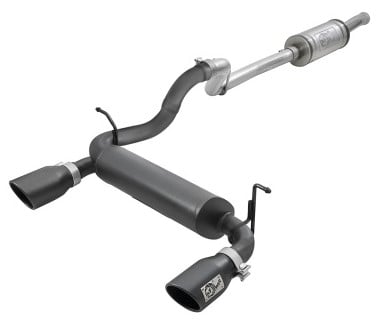 afe rebel series 2.5in 409 ss cat-back exhaust system w/ black tips jeep wrangler (jl) 2018 v6 3.6l 49-48066-b