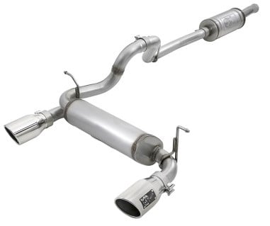 afe rebel series 2.5in 409 ss cat-back exhaust w/ polished tips 2018+ jeep wrangler (jl) v6 3.6l 49-48066-p