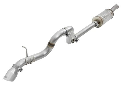 afe mach force-xp 2.5in 409ss axle-back hi-tuck exh sys w/ pol tip 18-20 jeep wrangler (jl) v6 3.6l 49-48075-p