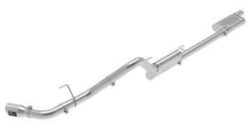 afe apollo gt series 409 stainless steel cat-back exhaust 2020 jeep gladiator 3.6l - polished tip 49-48083-p