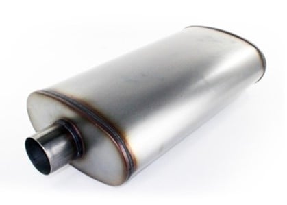 afe machforce xp exhausts mufflers ss-409 exh muffler 3in/out 5x11 body brushed 49-91010