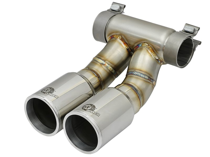 afe power 13-16 porsche cayman s / boxster s polish exhaust tip upgrade 49c36413-p