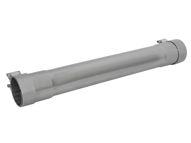 afe mach force-xp 409 ss muffler pipe 2.5in. inlet/outlet / 14in. body / 20in. length 49m00035