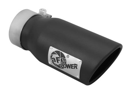 afe machforce xp 3in inlet x 4in outlet x 9in length clamp-on black tip 49t30401-b09