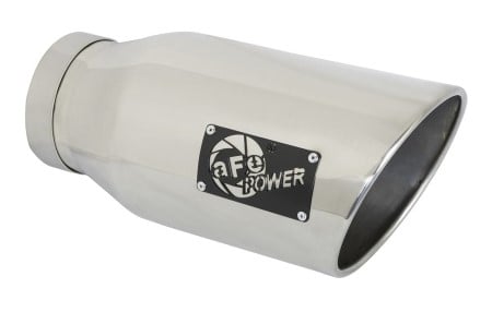 afe machforce-xp 5in inlet x 7in outlet x 15in length 409 stainless steel exhaust tip 49t50701-p15