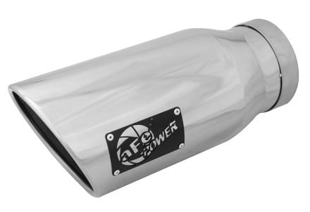 afe mach force-xp 5in inlet x 7in outlet x 15in length 304 stainless steel exhaust tip 49t50702-p15