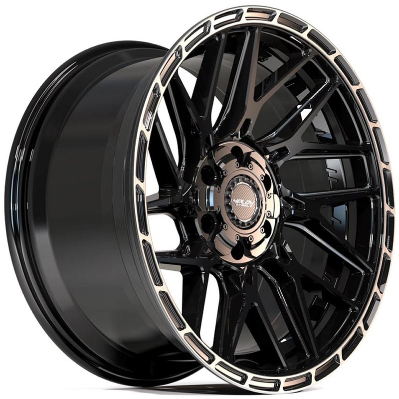 18x8 4play off-road 4ps28 gloss black brushed & tinted 5x112 5x4.5/114.3 38mm