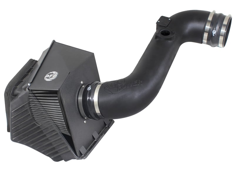 afe magnum force stage-2 pro dry s intake system 11-15 gm diesel trucks v8 6.6l (td) lml 51-32322