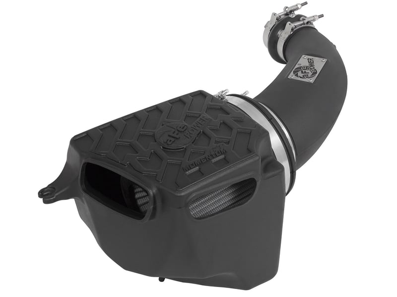 afe momentum gt stage 2 dry s intake system 07-11 jeep wrangler (jk) v6 3.8l w/ mechanical fan 51-76213