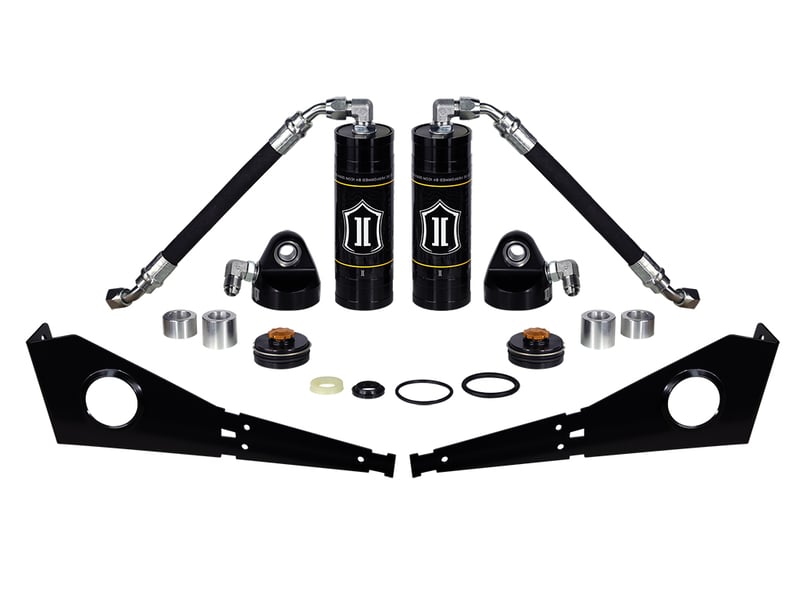 icon 2005-2023 toyota tacoma/2003-2024 4runner/2007-2014 fj cruiser, front, coilover reservoir upgrade kit w/ seals, pair 51035