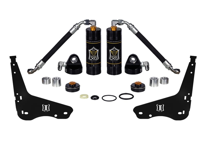 icon 2007-2021 toyota tundra/2008-2022 toyota sequoia, coilover reservoir w/ cdcv upgrade kit with seals, pair 51037c