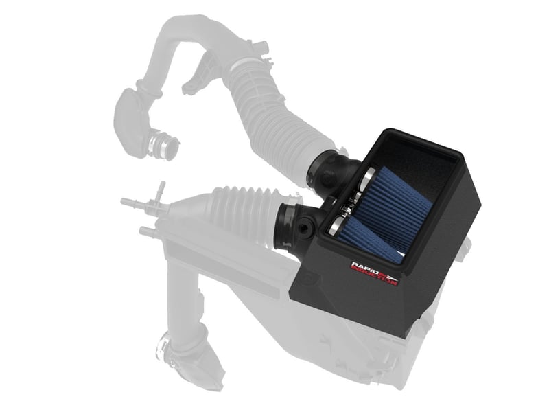 rapid induction cold air intake system w/pro 5r filter 19-23 ford edge v6 2.7l (tt) 52-10003r
