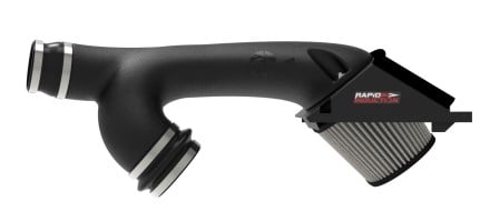 afe rapid induction cold air intake system w/pro dry s filter 2021+ ford f-150 v6-3.5l (tt) 52-10010d
