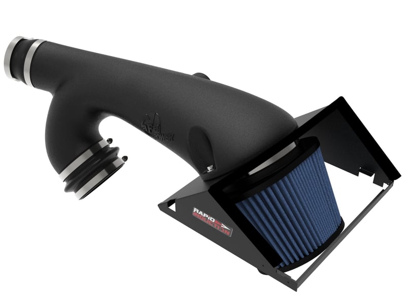 afe rapid induction cold air intake system w/pro 5r filter 2021+ ford f-150 v6-3.5l (tt) 52-10010r
