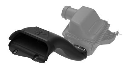 afe rapid induction dynamic air scoop 2021+ ford f-150v6/v8 - black 52-10010s